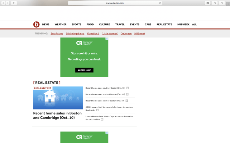 Boston.com advertising